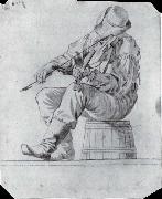 George Caleb Bingham Zeichnung fur painting